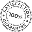 100% satisfaction guarantee stamp
